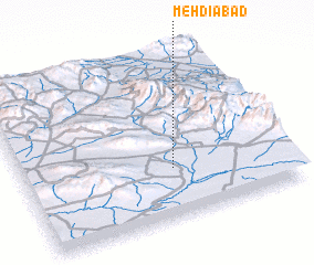3d view of Mehdīābād