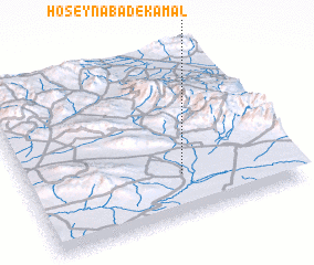 3d view of Ḩoseynābād-e Kamāl