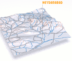3d view of Ḩeydarābād