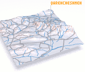 3d view of Qareh Cheshmeh