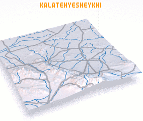 3d view of Kalāteh-ye Sheykhī