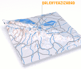 3d view of Qal‘eh-ye ‘Azīzābād