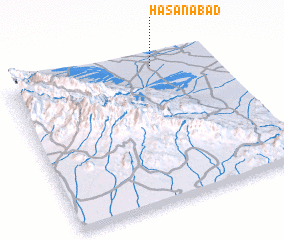 3d view of Hasanābād