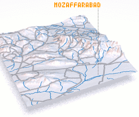 3d view of Moz̧affarābād