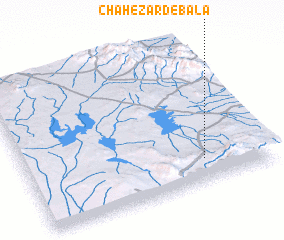 3d view of Chāh-e Zard-e Bālā