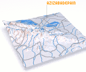 3d view of ‘Azīzābād-e Pā\