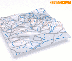 3d view of Ḩeşār-e Khūnī