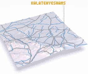 3d view of Kalāteh-ye Shams