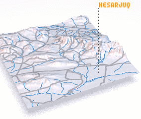 3d view of Ḩeşār Jūq