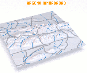 3d view of Arg-e Moḩammadābād