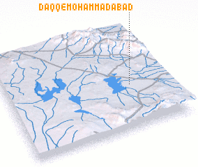 3d view of Daqq-e Moḩammadābād