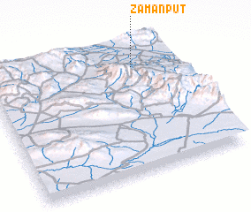 3d view of Zamān Pūţ