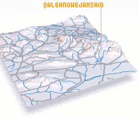 3d view of Qal‘eh Now-e Jamshīd