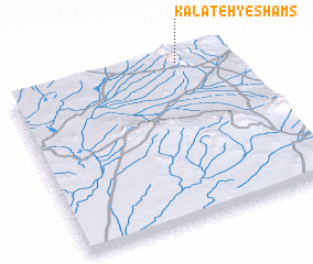 3d view of Kalāteh-ye Shams