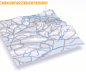 3d view of Chāh Ja`farzādeh-ye Mīānī