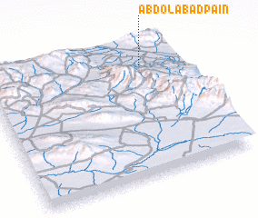 3d view of ‘Abdolābād Pā\