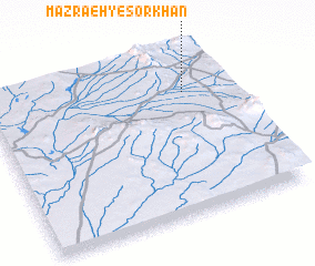 3d view of Mazra‘eh-ye Sorkhān