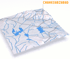 3d view of Chāh-e Sabzābād