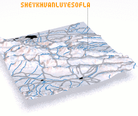 3d view of Sheykhvānlū-ye Soflá