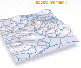 3d view of Kārīzak-e Kohneh