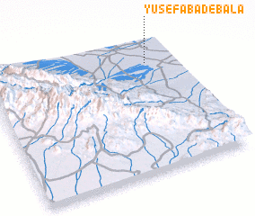 3d view of Yūsefābād-e Bālā