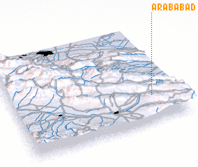 3d view of ‘Arabābād