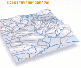 3d view of Kalāteh-ye Ḩasan Reẕā\