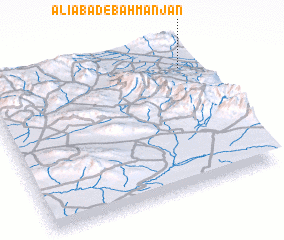 3d view of ‘Alīābād-e Bahman Jān