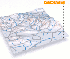 3d view of Kārīz-e Şabāḩ