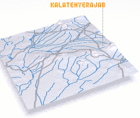 3d view of Kalāteh-ye Rajab