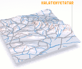 3d view of Kalāteh-ye Tātār