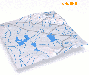 3d view of Jaznān