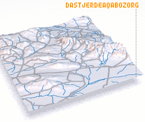 3d view of Dastjerd-e Aqā Bozorg