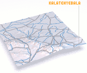 3d view of Kalāteh-ye Bālā