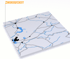 3d view of Zhukovskiy