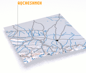 3d view of Āq Cheshmeh