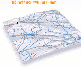 3d view of Kalāteh Sheykh ‘Alī Khan