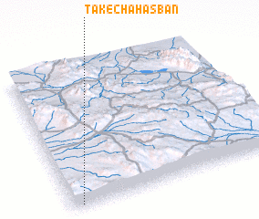 3d view of Tak-e Chāh Asbān