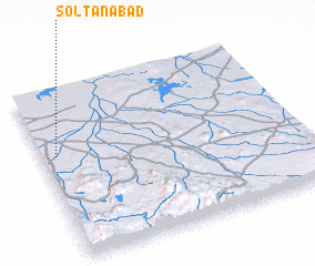 3d view of Solţānābād