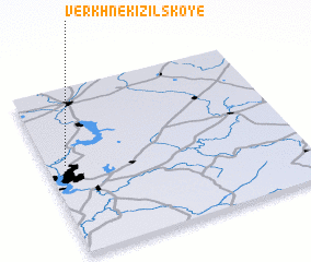 3d view of Verkhnekizil\