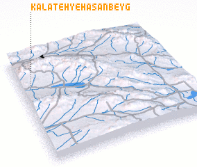 3d view of Kalāteh-ye Ḩasan Beyg