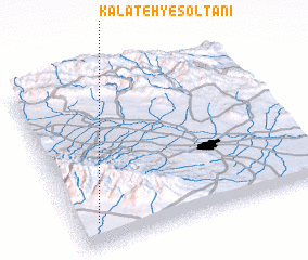 3d view of Kalāteh-ye Solţānī