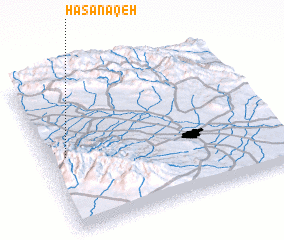3d view of Ḩasanāqeh
