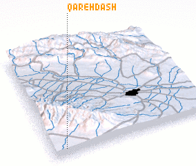 3d view of Qareh Dāsh