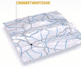 3d view of Chahār Takht-e Gūk