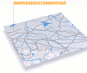 3d view of Maḩmūdābād-e Chahār Rīgān