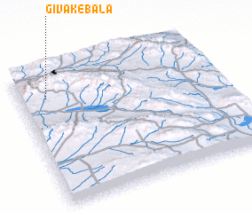 3d view of Gīvak-e Bālā