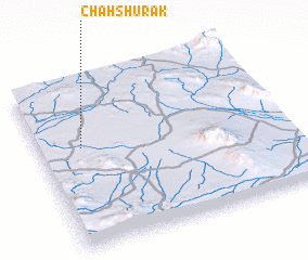 3d view of Chāh Shūrak