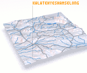 3d view of Kalāteh-ye Shams-e Long