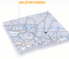 3d view of Kalāteh-ye Kandī